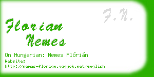 florian nemes business card